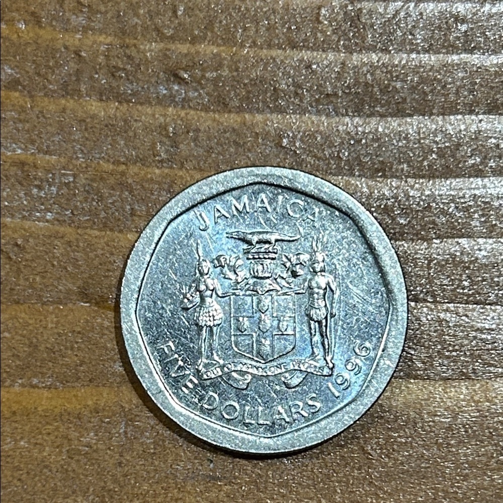 1996 Jamaica 5 Dollars - Beautiful Coin collection - Picture 2 of 2